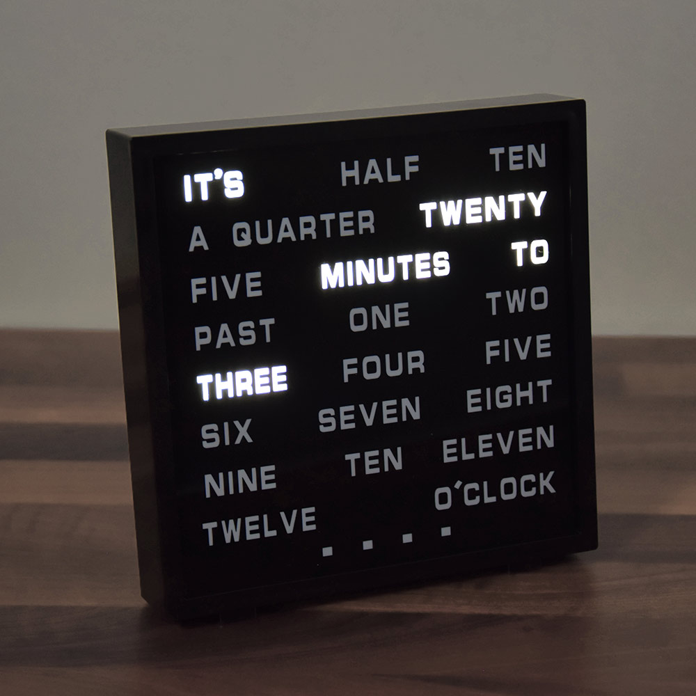 the amazing word clock