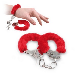 Furry Handcuffs - rood