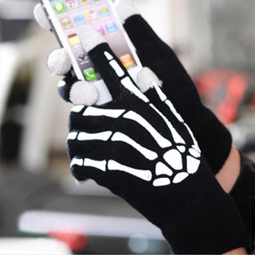 Touchscreen Skeleton Gloves