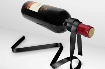 Wijnfleshouder - Tafeldecoratie - Optische Illusie - Lint Design - Geschikt voor Iedere Fles - Zwevende Fleshouder