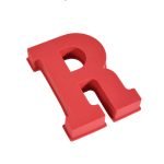 Chocoladeletter mallen - siliconen mal - R