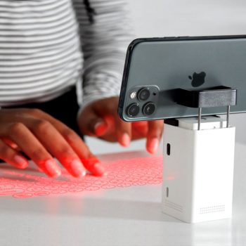 Laser Toetsenbord - Virtual Keyboard - Compact - Draadloos - Bluetooth/USB - Werkt Ook Als Powerbank - Virtueel Toetsenbord