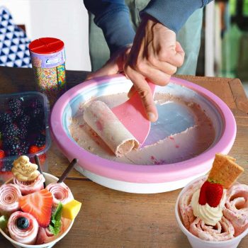 Rolled Ice Cream - Mini Rolling Ijs Grill - Zelf ijs maken - Compacte ijs grill - Ijsmachine