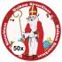 Onderzetters Sinterklaas 75 stuks