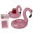 Opblaas drank houder flamingo 22 cm