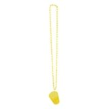 Ketting shotglas geel
