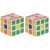 2x Magische kubus puzzel spelletjes 3,5 cm speelgoed